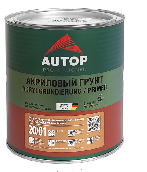 АВТОП PROFESSIONAL / Грунт антикоррозионный акриловый - черный , 1,0 кг (6)