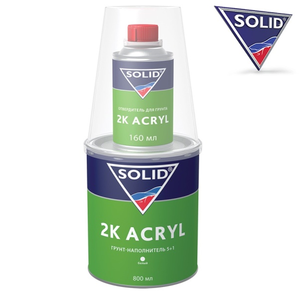 SOLID / 5+1 Грунт 2К серый c отв. 0,8+0,16л (12шт.)