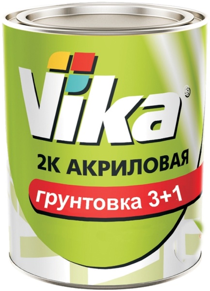 VIKA / 3+1 2К Грунт акриловый  HS  серый 1 кг (6шт)